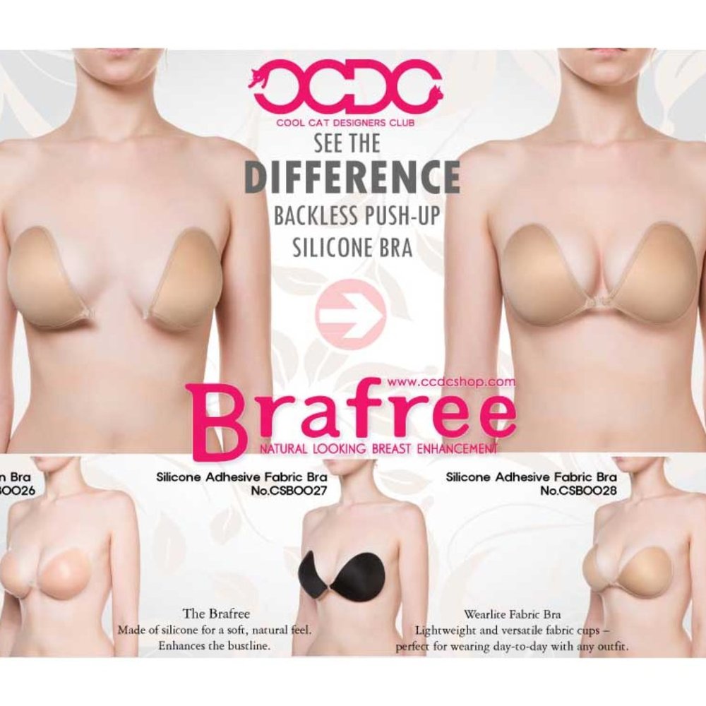 STRAPLESS SELF ADHESIVE BRA REUSABLE PUSH UP BRA
